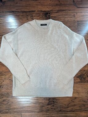 All Saints Men's Lochrin Crew Cotton Sweater Size XL
